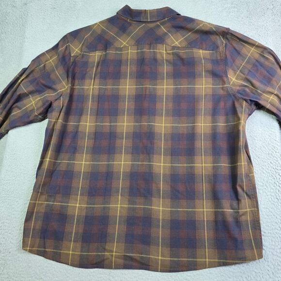 Wrangler Pearl Snap Shirt Men's XXL Brown Plaid Western Workwear Ranch Farm - Picture 9 of 9